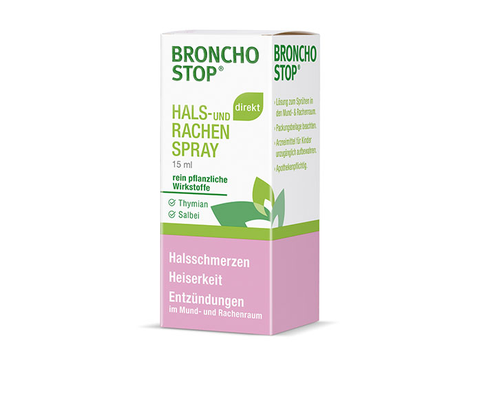 BRONCHOSTOP® direkt Hals- und Rachenspray*