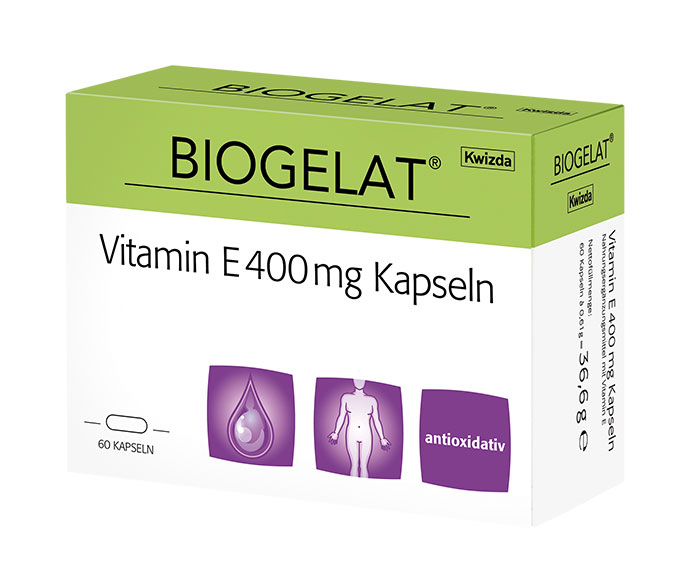 BIOGELAT® Vitamin E 400 mg capsules